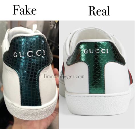 how do you know if gucci shoes are fake